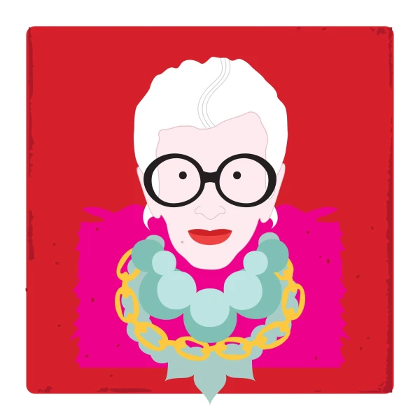 Illustration of Iris Apfel