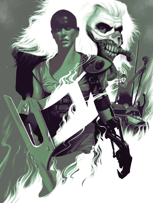 Illustration of Mad Max Fury Road. Illustration by Jay Torres, Fantasy, Figurative, 