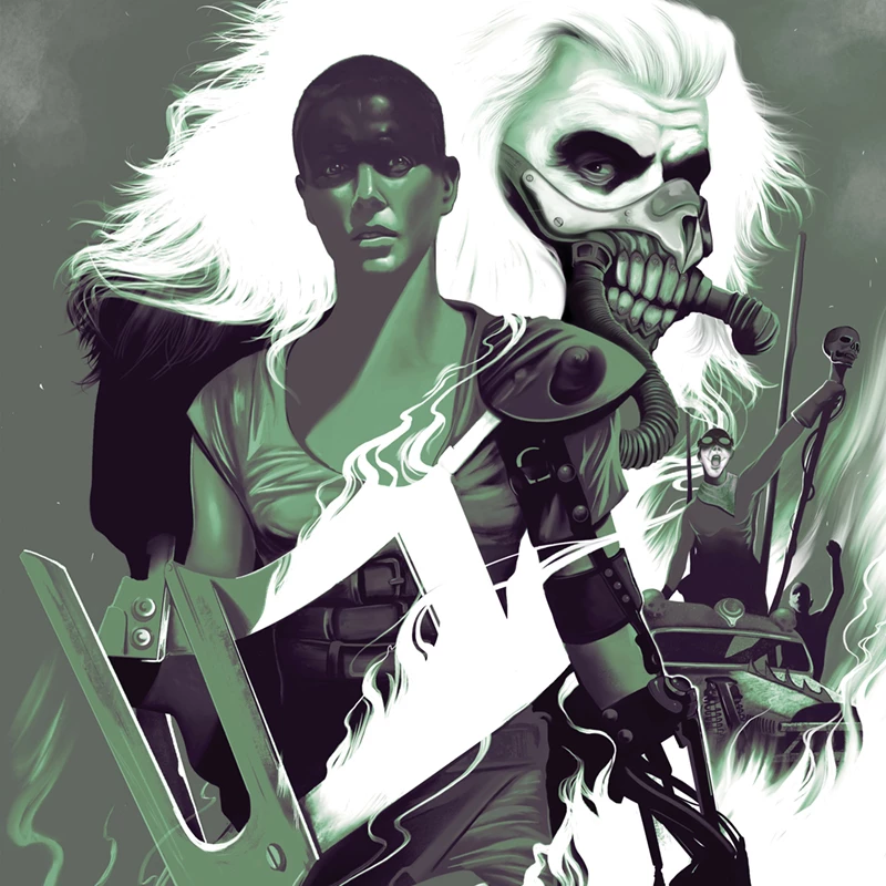 Illustration of Mad Max Fury Road. Illustration by Jay Torres, Fantasy, Figurative, 