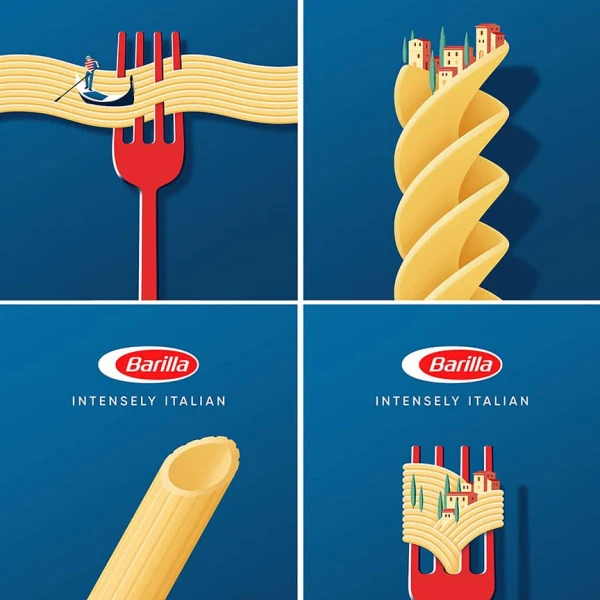 4 illustrations for Barilla Pasta