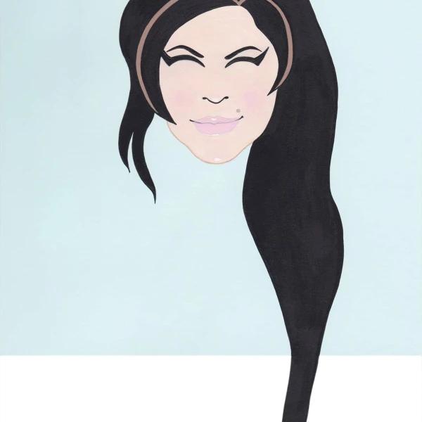 Illustration of Amy Winehouse